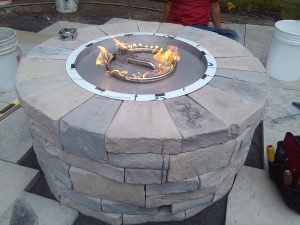 landscape design center fire pit
