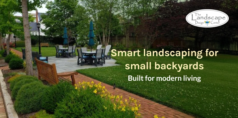 Relax in a well-designed space with The Landscape Design Center backyard landscaping services.